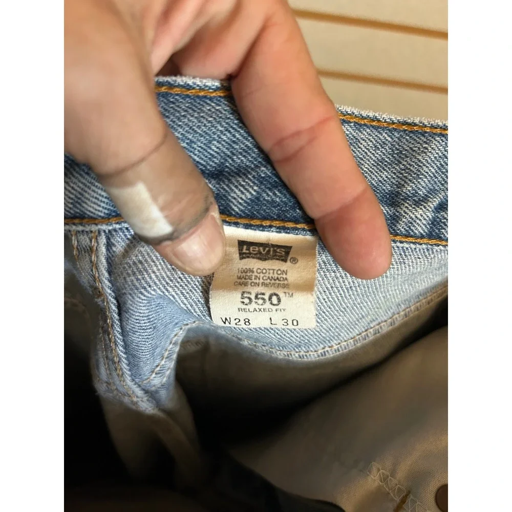 Vintage Levis 550 Relaxed Fit Tapered Leg Jeans Medium Wash Blue 28x30 Canada